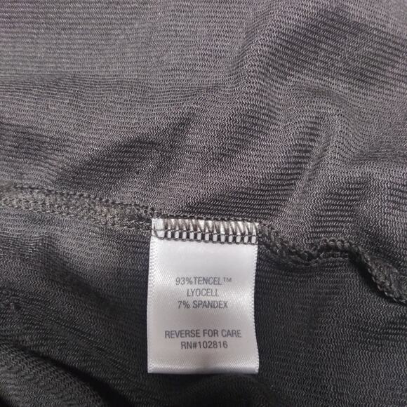 Garnet Hill Wide-Leg Knit Jumpsuit Charcoal Gray Casual Stretchy Size XL - Picture 8 of 10